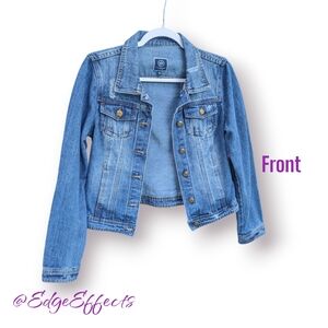 BoomBoom jeans cropped denim jacket Size L